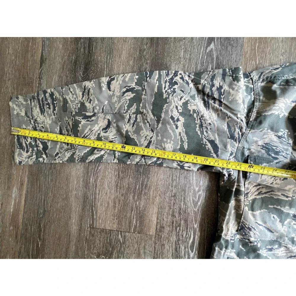 Military ABU Field Coat Mens 42 Short Gray Digital Tiger Stripe Camo Jacket - Picture 5 of 7